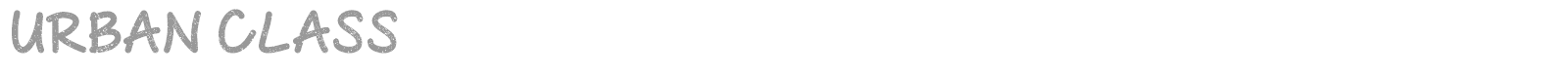 Urban Class font preview